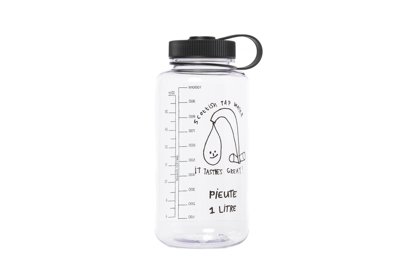 Scottish Tap Water Bottle - 1 Litre - Clear